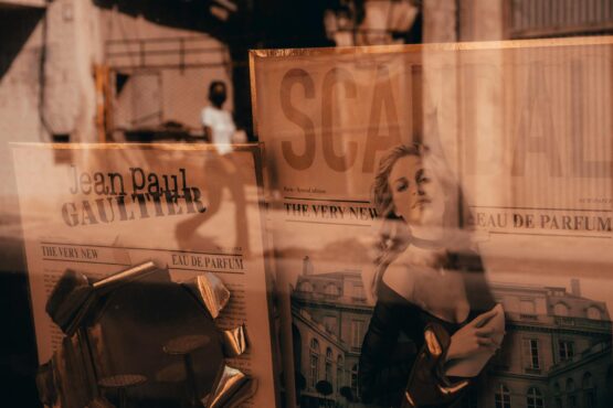 reputation, posters in store window